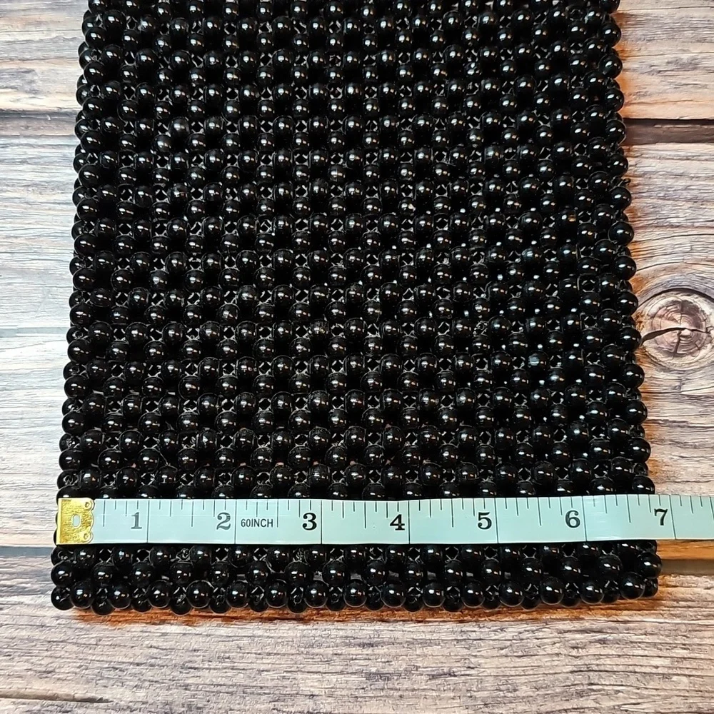 BLACK BEADED CROSSBODY BAG - Picture 8 of 10